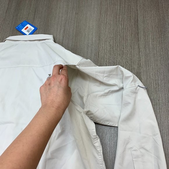 Omni-Shade Long Sleeve 40 UPF Sun Protection Stone - Picture 5 of 7